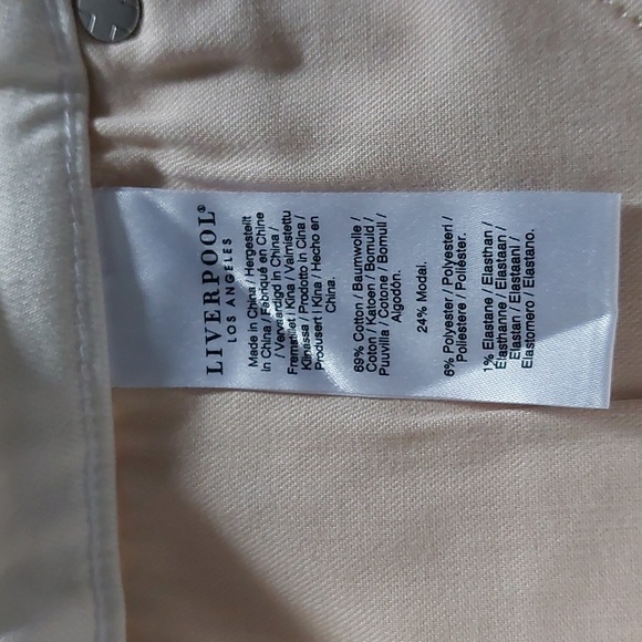 Liverpool Hanna crop flare women's Bone white size 16/33 - Picture 10 of 13